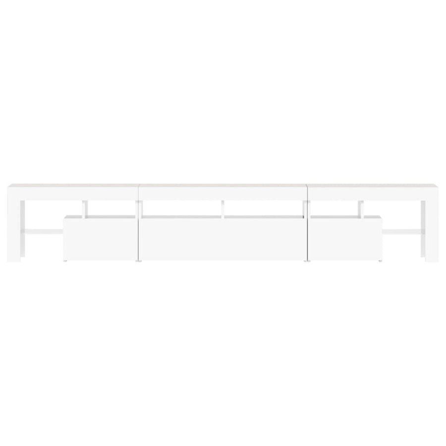 Tv-Meubel Met Led-Verlichting 230X36,5X40 Cm 230 x 36.5 x 40 cm Wit
