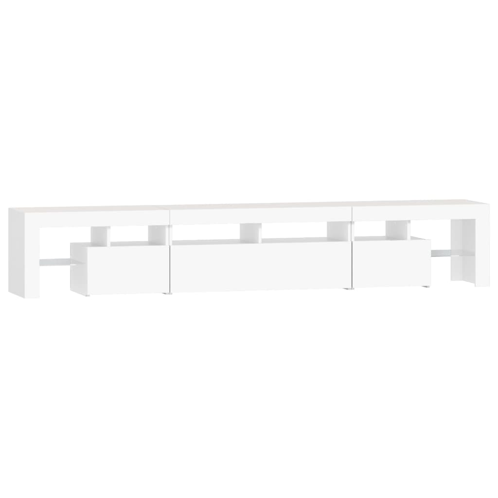 Tv-Meubel Met Led-Verlichting 230X36,5X40 Cm 230 x 36.5 x 40 cm Wit