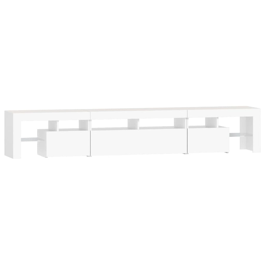 Tv-Meubel Met Led-Verlichting 230X36,5X40 Cm 230 x 36.5 x 40 cm Wit