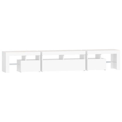 Tv-Meubel Met Led-Verlichting 230X36,5X40 Cm 230 x 36.5 x 40 cm Wit