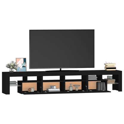 Tv-Meubel Met Led-Verlichting 230X36,5X40 Cm Zwart 1 230 x 36.5 x 40 cm