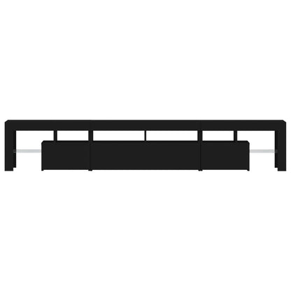 Tv-Meubel Met Led-Verlichting 230X36,5X40 Cm Zwart 1 230 x 36.5 x 40 cm