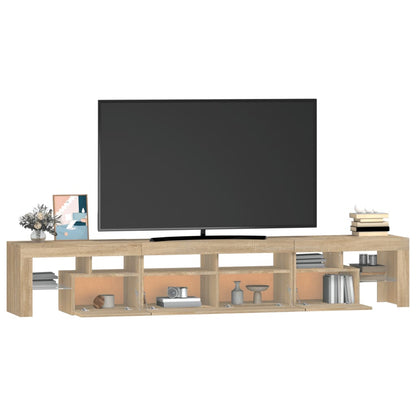 Tv-Meubel Met Led-Verlichting 230X36,5X40Cm Kleurig 230 x 36.5 x 40 cm Sonoma eiken