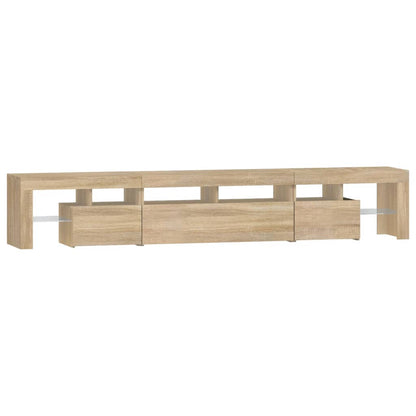 Tv-Meubel Met Led-Verlichting 230X36,5X40Cm Kleurig 230 x 36.5 x 40 cm Sonoma eiken