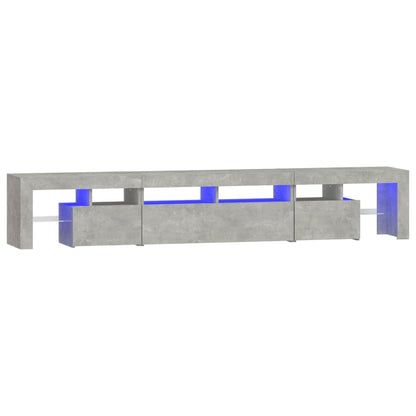 Tv-Meubel Met Led-Verlichting 230X36,5X40 Cm Betongrijs 1 230 x 36.5 x 40 cm