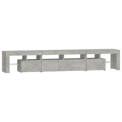 Tv-Meubel Met Led-Verlichting 230X36,5X40 Cm Betongrijs 1 230 x 36.5 x 40 cm