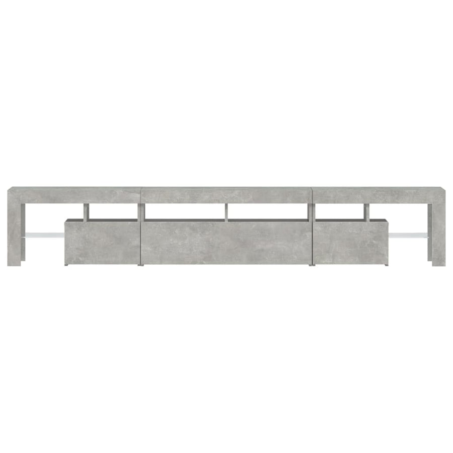 Tv-Meubel Met Led-Verlichting 230X36,5X40 Cm Betongrijs 1 230 x 36.5 x 40 cm