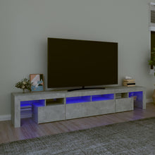 Tv-Meubel Met Led-Verlichting 230X36,5X40 Cm Betongrijs 1 230 x 36.5 x 40 cm