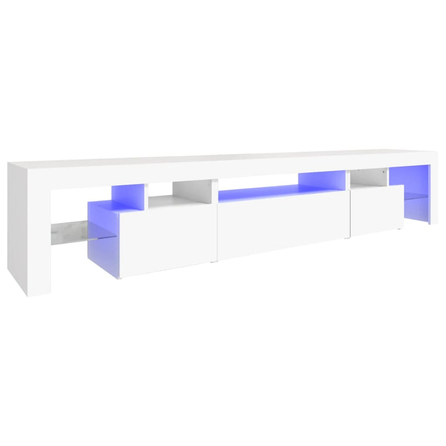 Tv-Meubel Met Led-Verlichting 25X36,5X40 Cm 215 x 36.5 x 40 cm Wit