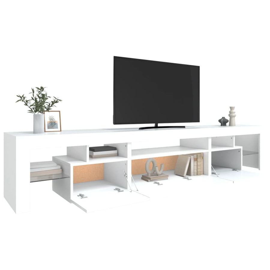 Tv-Meubel Met Led-Verlichting 25X36,5X40 Cm 215 x 36.5 x 40 cm Wit