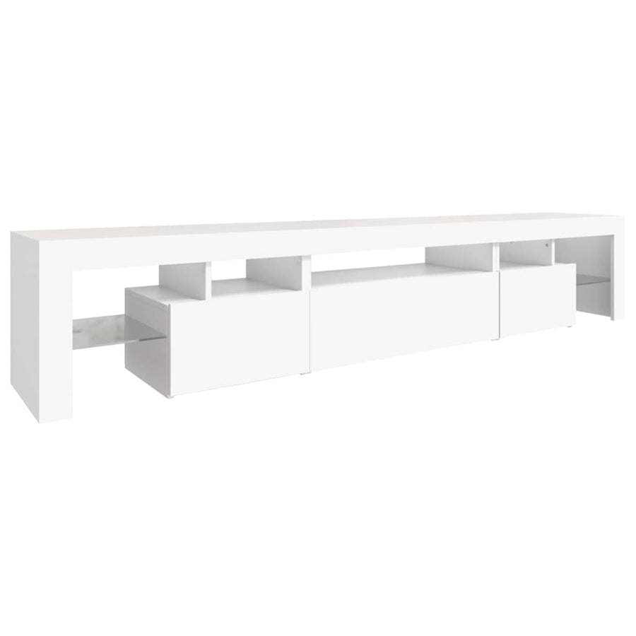 Tv-Meubel Met Led-Verlichting 25X36,5X40 Cm 215 x 36.5 x 40 cm Wit