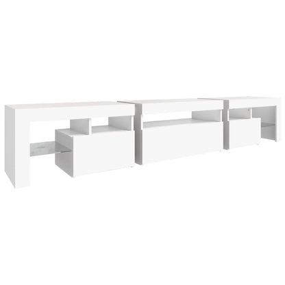 Tv-Meubel Met Led-Verlichting 25X36,5X40 Cm 215 x 36.5 x 40 cm Wit