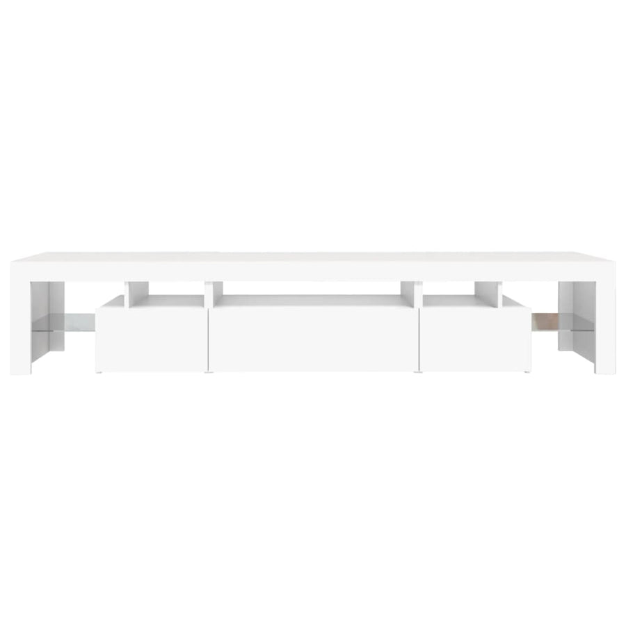 Tv-Meubel Met Led-Verlichting 25X36,5X40 Cm 215 x 36.5 x 40 cm Wit