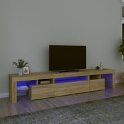 Tv-meubel 215x36,5x40 cm sonoma eiken