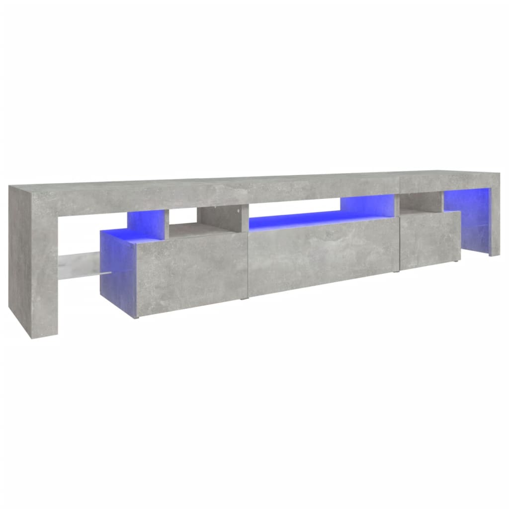 Tv-Meubel Met Led-Verlichting 25X36,5X40 Cm 215 x 36.5 x 40 cm Betongrijs