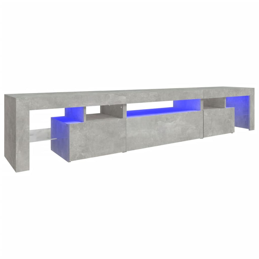 Tv-Meubel Met Led-Verlichting 25X36,5X40 Cm 215 x 36.5 x 40 cm Betongrijs