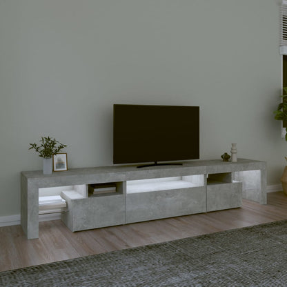 Tv-Meubel Met Led-Verlichting 25X36,5X40 Cm 215 x 36.5 x 40 cm Betongrijs