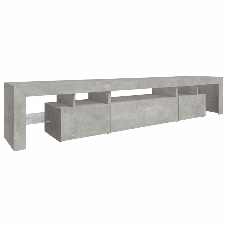 Tv-Meubel Met Led-Verlichting 25X36,5X40 Cm 215 x 36.5 x 40 cm Betongrijs