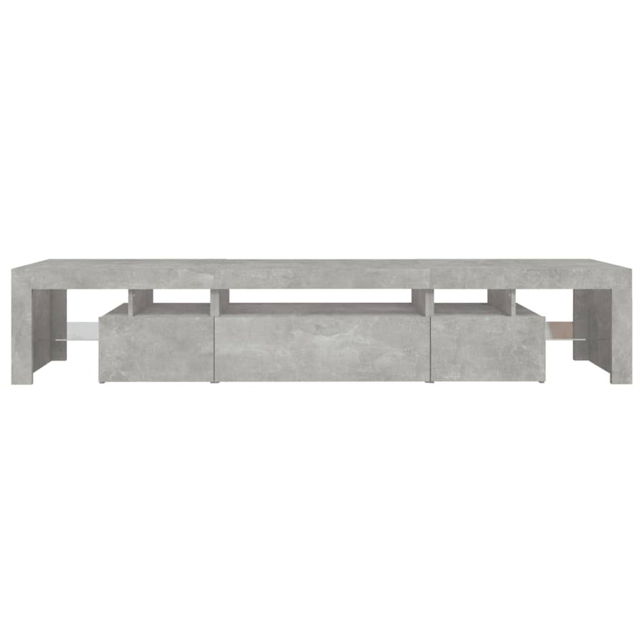 Tv-Meubel Met Led-Verlichting 25X36,5X40 Cm 215 x 36.5 x 40 cm Betongrijs