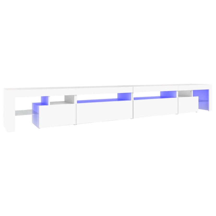 Tv-Meubel Met Led-Verlichting 290X36,5X40 Cm 290 x 36.5 x 40 cm Wit
