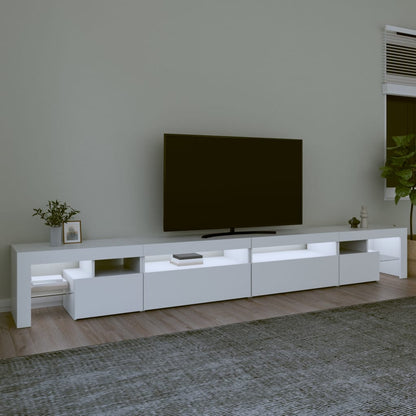 Tv-Meubel Met Led-Verlichting 290X36,5X40 Cm 290 x 36.5 x 40 cm Wit