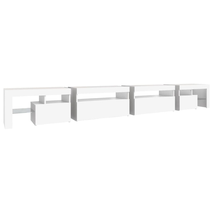 Tv-Meubel Met Led-Verlichting 290X36,5X40 Cm 290 x 36.5 x 40 cm Wit