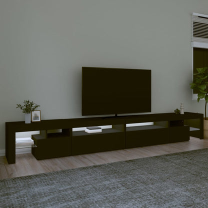 Tv-Meubel Met Led-Verlichting 290X36,5X40 Cm 290 x 36.5 x 40 cm Zwart