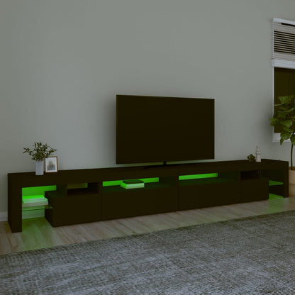 Tv-Meubel Met Led-Verlichting 290X36,5X40 Cm 290 x 36.5 x 40 cm Zwart