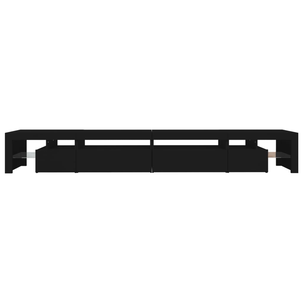 Tv-Meubel Met Led-Verlichting 290X36,5X40 Cm 290 x 36.5 x 40 cm Zwart