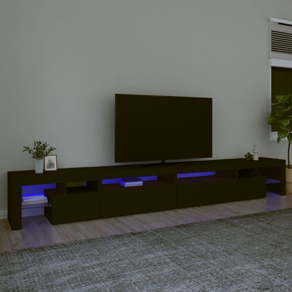 Tv-Meubel Met Led-Verlichting 290X36,5X40 Cm 290 x 36.5 x 40 cm Zwart