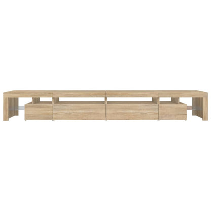 Tv-Meubel Met Led-Verlichting 290X36,5X40Cm Kleurig 290 x 36.5 x 40 cm Sonoma eiken