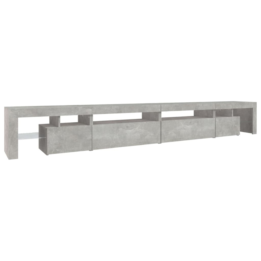 Tv-Meubel Met Led-Verlichting 290X36,5X40 Cm 290 x 36.5 x 40 cm Betongrijs