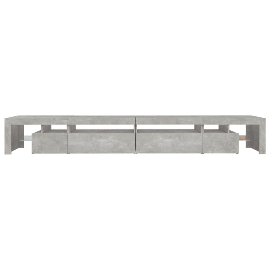 Tv-Meubel Met Led-Verlichting 290X36,5X40 Cm 290 x 36.5 x 40 cm Betongrijs