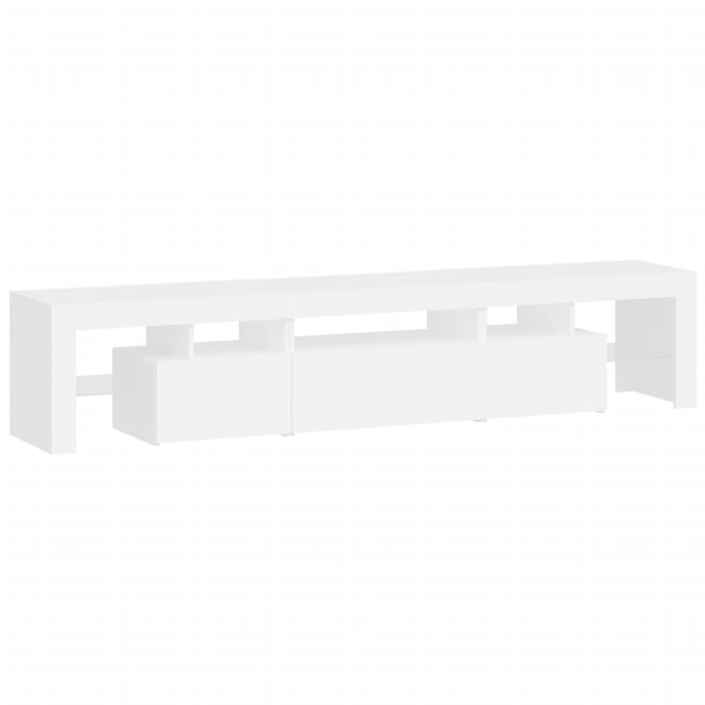 Tv-Meubel Met Led-Verlichting 200X36,5X40 Cm Wit 1 200 x 36.5 x 40 cm