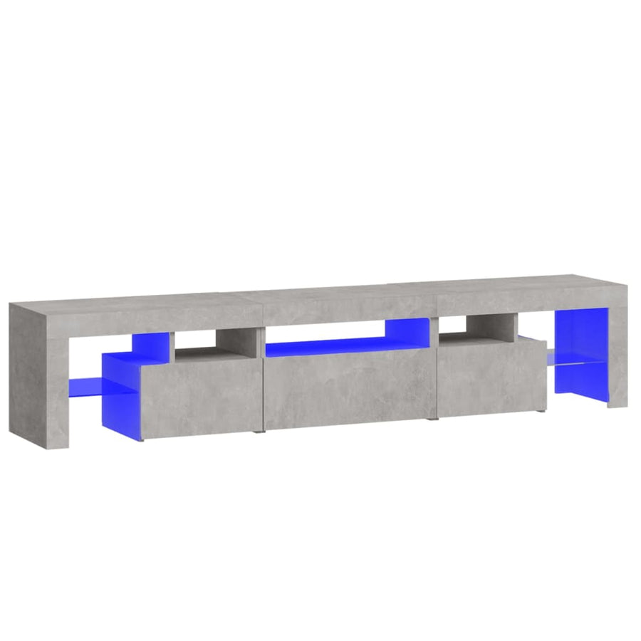 Tv-Meubel Met Led-Verlichting 200X36,5X40 Cm 1 200 x 36.5 x 40 cm Betongrijs