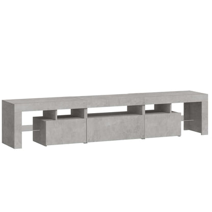 Tv-Meubel Met Led-Verlichting 200X36,5X40 Cm 1 200 x 36.5 x 40 cm Betongrijs