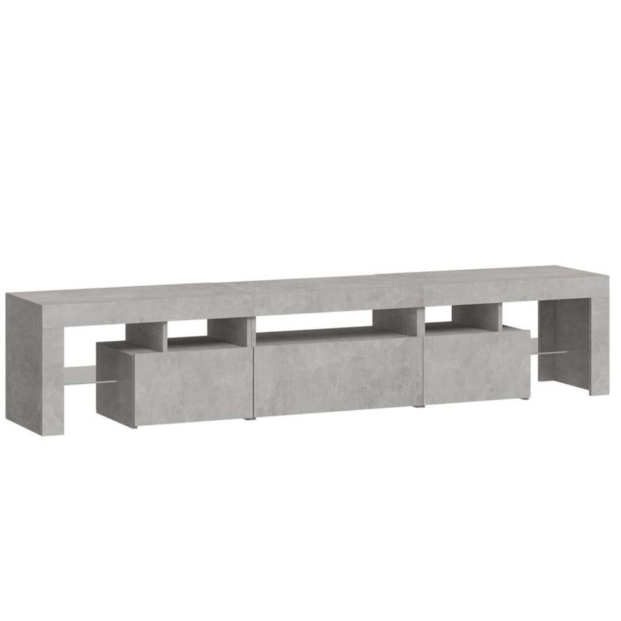 Tv-Meubel Met Led-Verlichting 200X36,5X40 Cm 1 200 x 36.5 x 40 cm Betongrijs