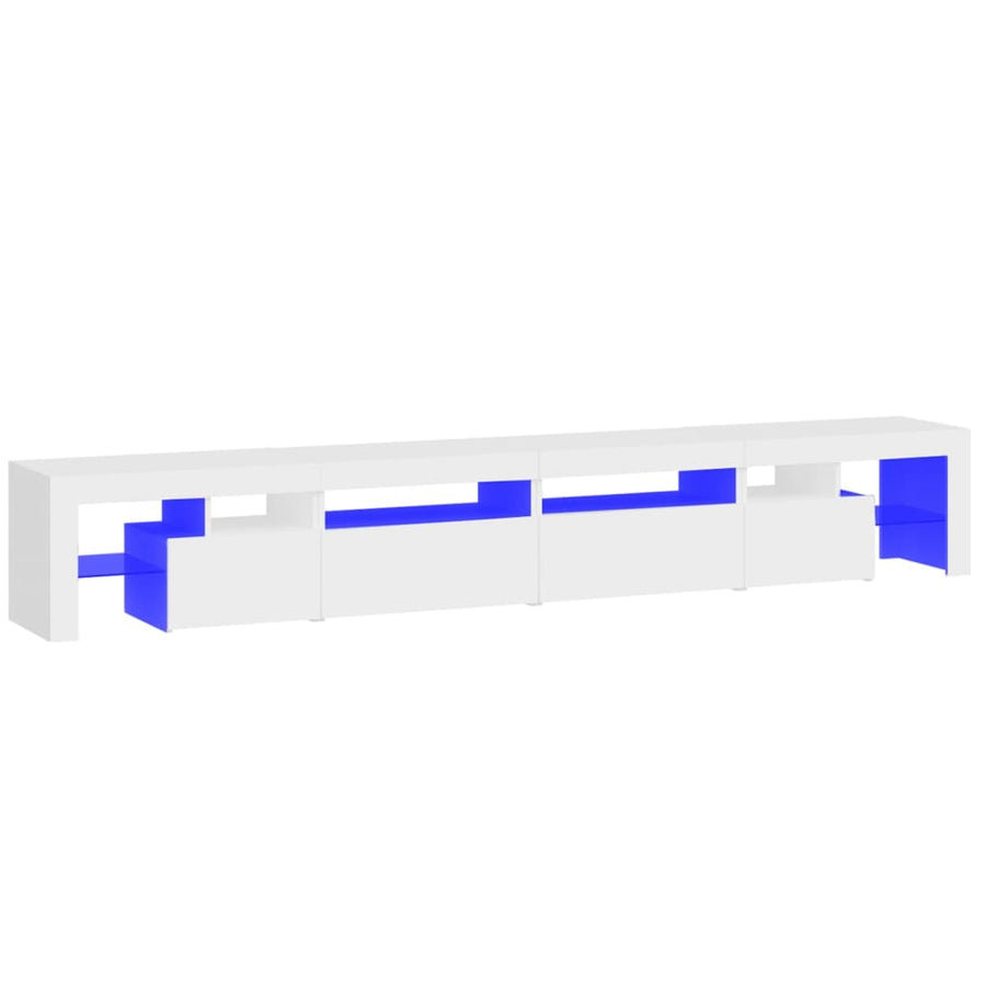 Tv-Meubel Met Led-Verlichting 260X36,5X40 Cm Wit 1 260 x 36.5 x 40 cm (4 pcs)