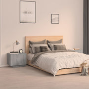 Bedside table 100x35x40 cm engineered wood grey Sonoma oak colour