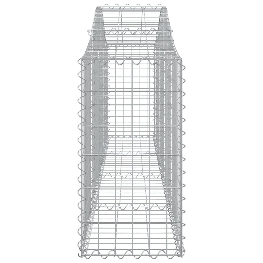 Schanskorf gewelfd 200x30x60/80 cm gegalvaniseerd ijzer 1 200 x 30 x 60/80 cm