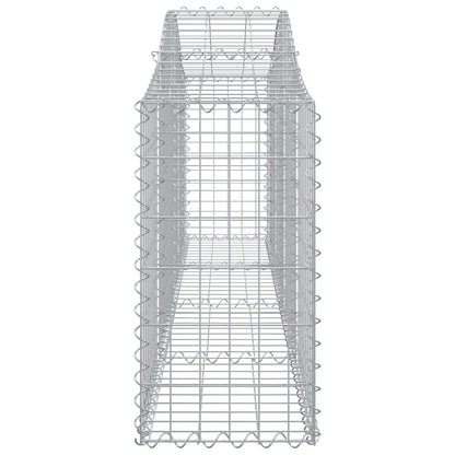 Schanskorf gewelfd 200x30x60/80 cm gegalvaniseerd ijzer 1 200 x 30 x 60/80 cm