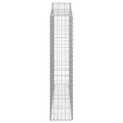 Schanskorf gewelfd 200x30x140/160 cm gegalvaniseerd ijzer 1 200 x 30 x 140/160 cm