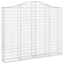Schanskorf gewelfd 200x30x160/180 cm gegalvaniseerd ijzer 1 200 x 30 x 160/180 cm