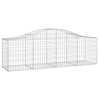 Schanskorf gewelfd 200x50x60/80 cm gegalvaniseerd ijzer 1 200 x 50 x 60/80 cm