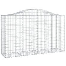 Schanskorf gewelfd 200x50x120/140 cm gegalvaniseerd ijzer 1 200 x 50 x 120/140 cm