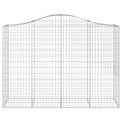 Schanskorf gewelfd 200x50x140/160 cm gegalvaniseerd ijzer 1 200 x 50 x 140/160 cm