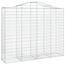 Schanskorf gewelfd 200x50x160/180 cm gegalvaniseerd ijzer 1 200 x 50 x 160/180 cm
