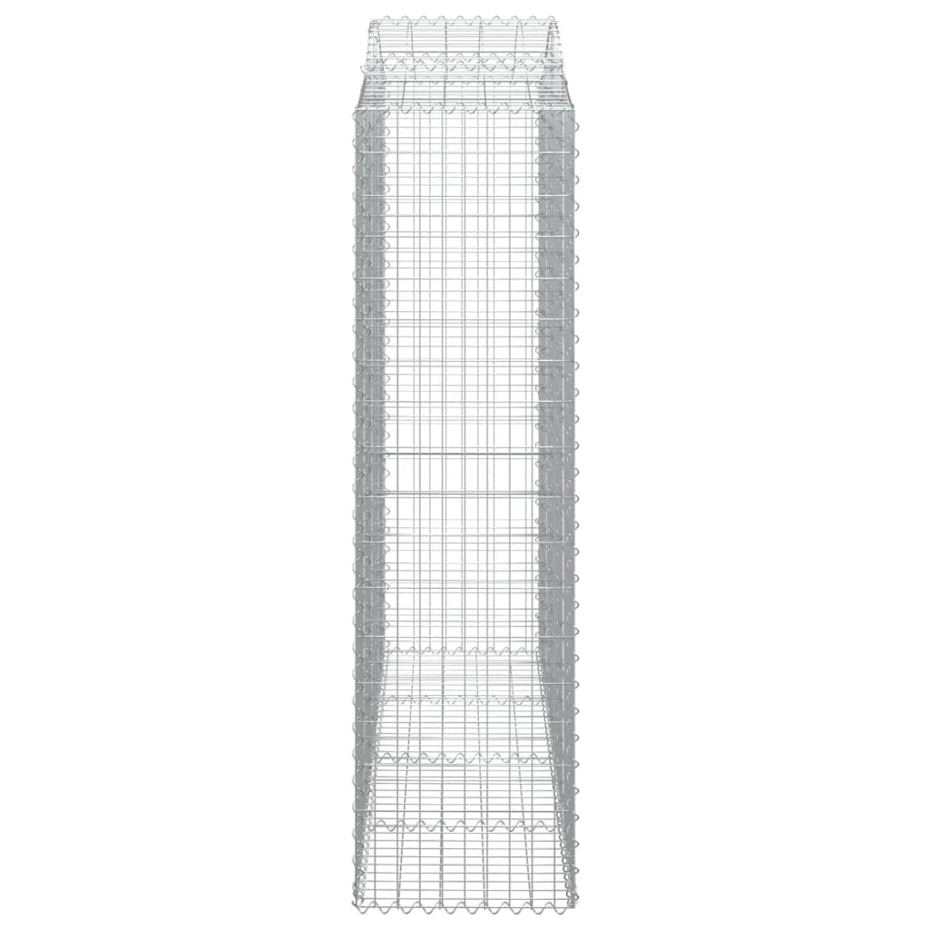 Schanskorf gewelfd 200x50x180/200 cm gegalvaniseerd ijzer 1 200 x 50 x 180/200 cm