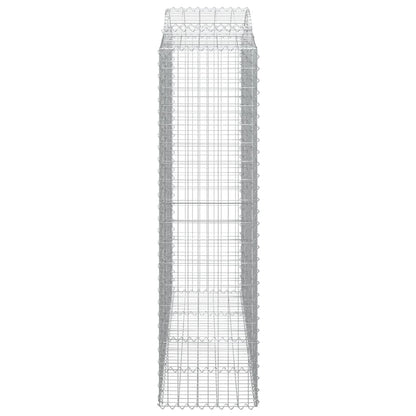Schanskorf gewelfd 200x50x180/200 cm gegalvaniseerd ijzer 1 200 x 50 x 180/200 cm