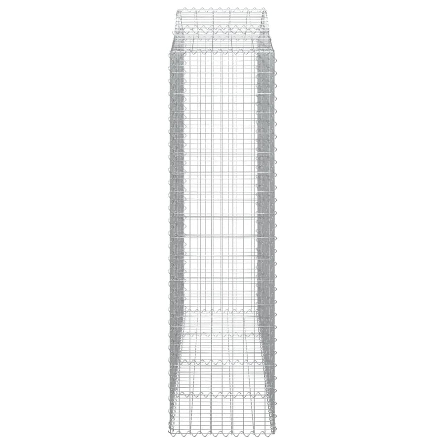 Schanskorf gewelfd 200x50x180/200 cm gegalvaniseerd ijzer 1 200 x 50 x 180/200 cm